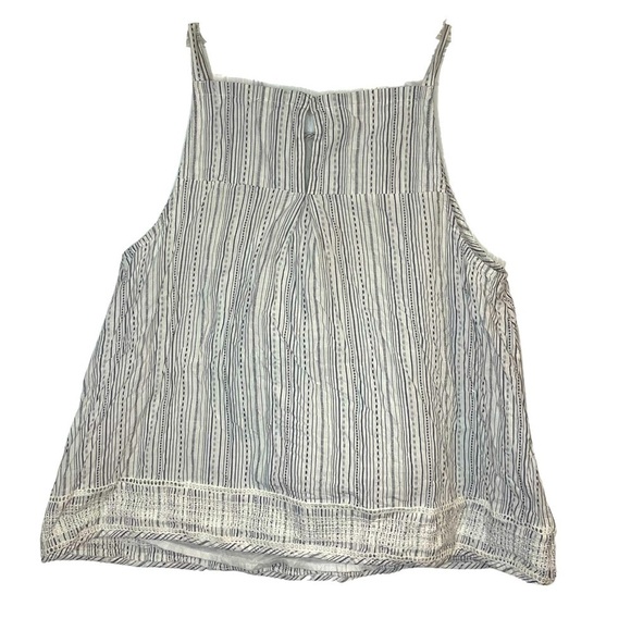 VanessaVirginia Lined Keyhole Back Eyelet Embroidered Tank Top - Picture 1 of 9